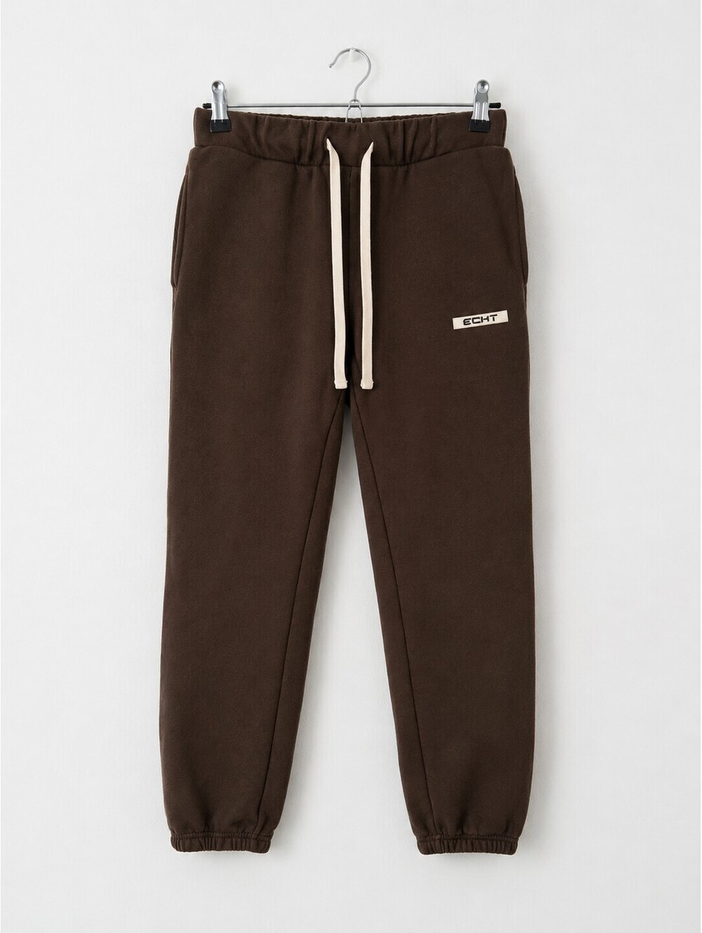 ECHT Brown 100% Cotton Jogger Sweatpants Men's Size S Athletic Lounge Casual